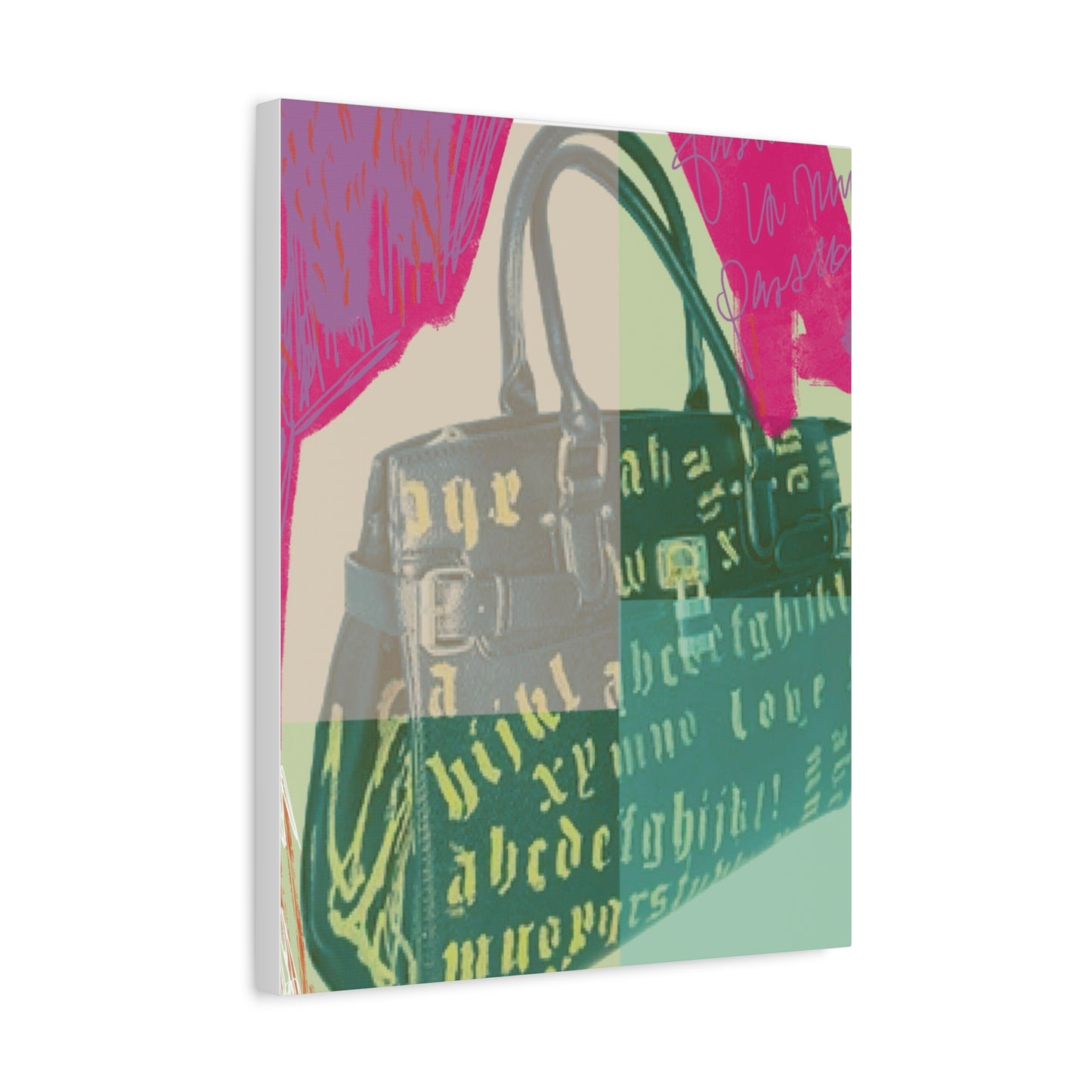 The Modern English Handbag - Canvas Wall Print