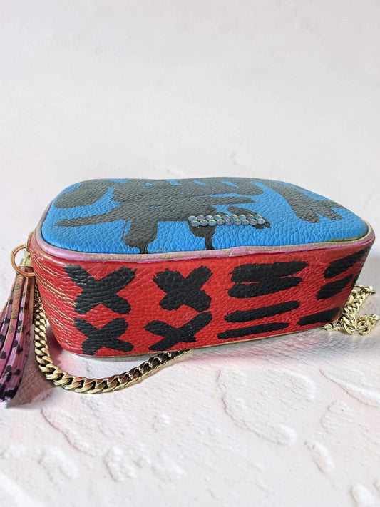 Leather Crossbody - Graffiti Love