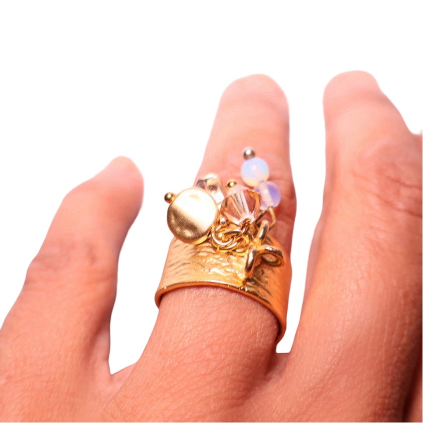 Charm Ring - Moonstone Sparkle image 3