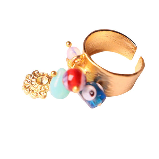 Charm Ring - Evil Eye Beach Ring image 0