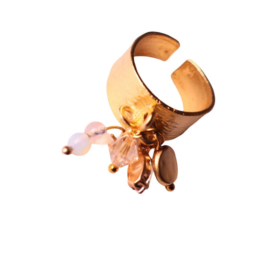 Charm Ring - Moonstone Sparkle image 1