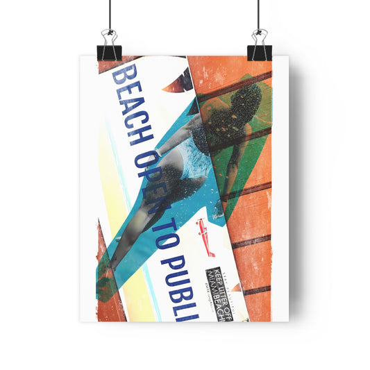 Giclée Art Print - Beach Day Colorful Wall Decor