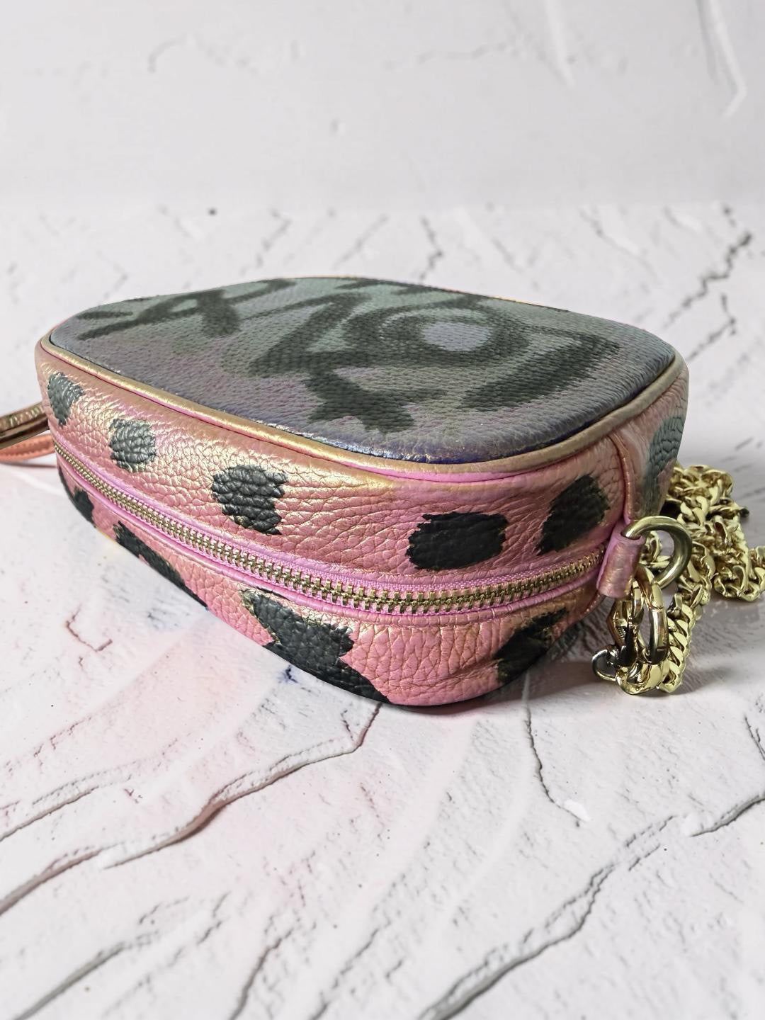 Leather Crossbody - Graffiti Love