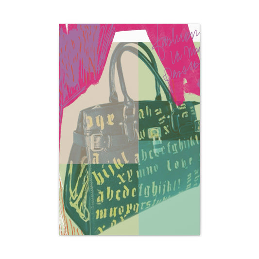 The Modern English Handbag - Canvas Wall Print