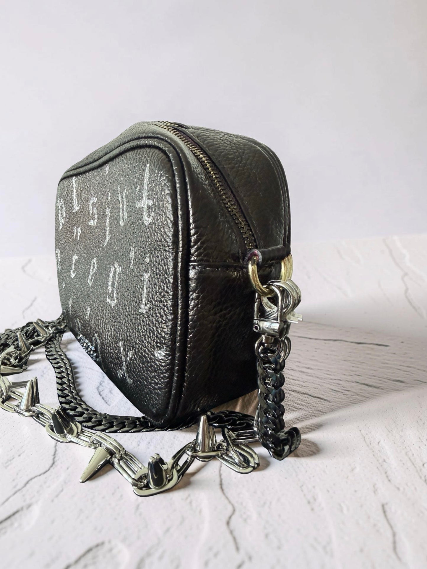 Leather Crossbody - Old English