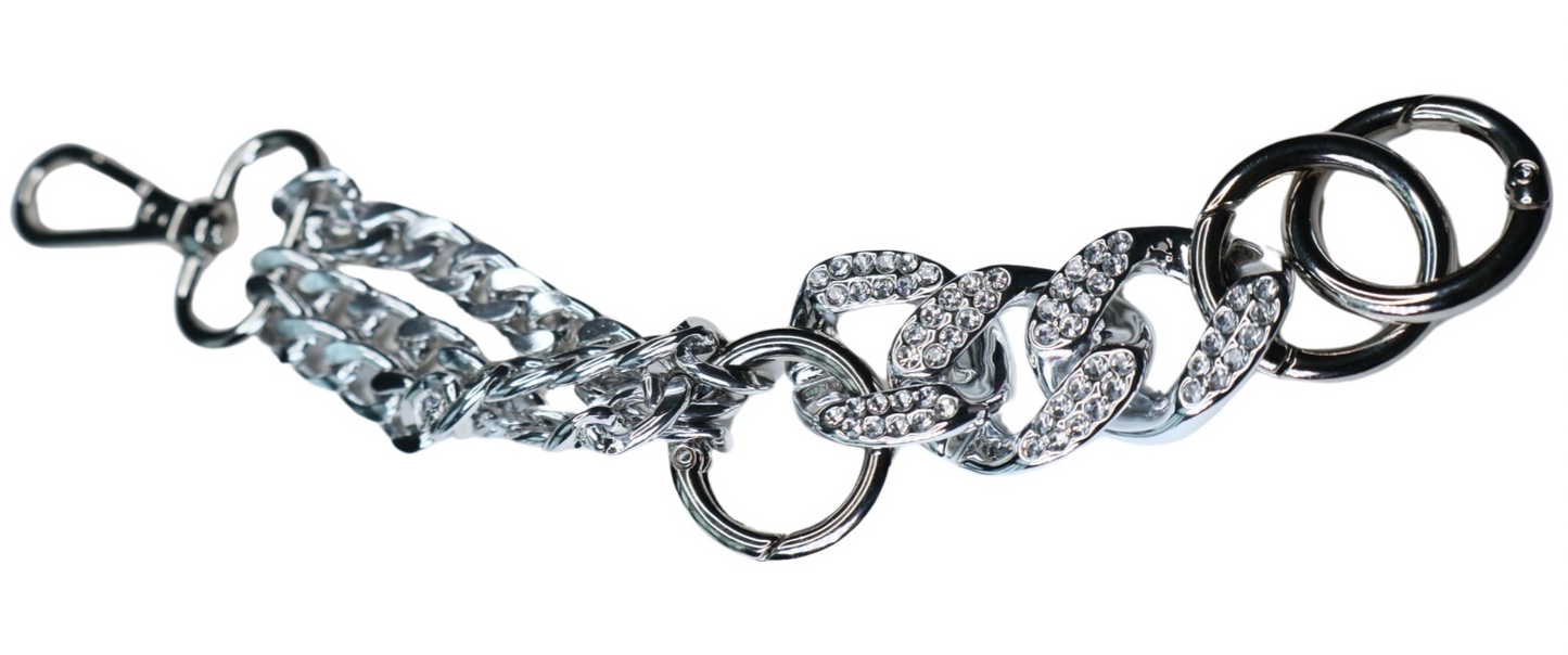 Chunky Rhinestone Chain Link Bracelet image 2