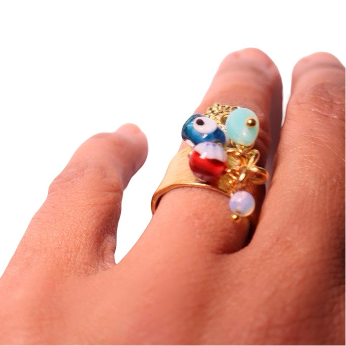 Charm Ring - Evil Eye Beach Ring image 2