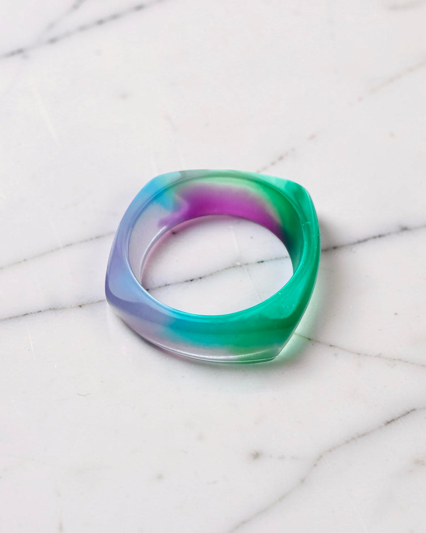 Handcrafted Resin Bracelet -Cool Mix
