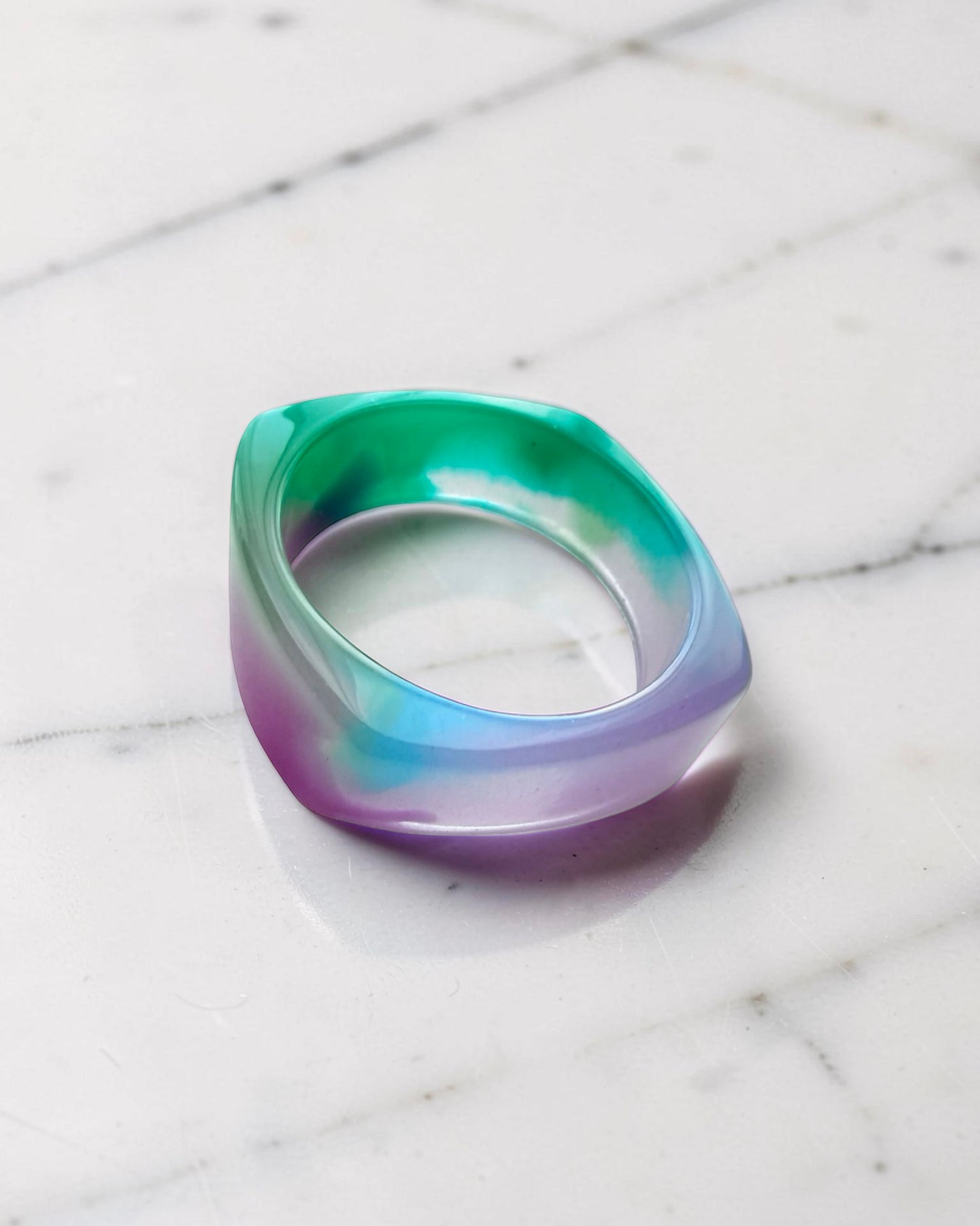Handcrafted Resin Bracelet -Cool Mix