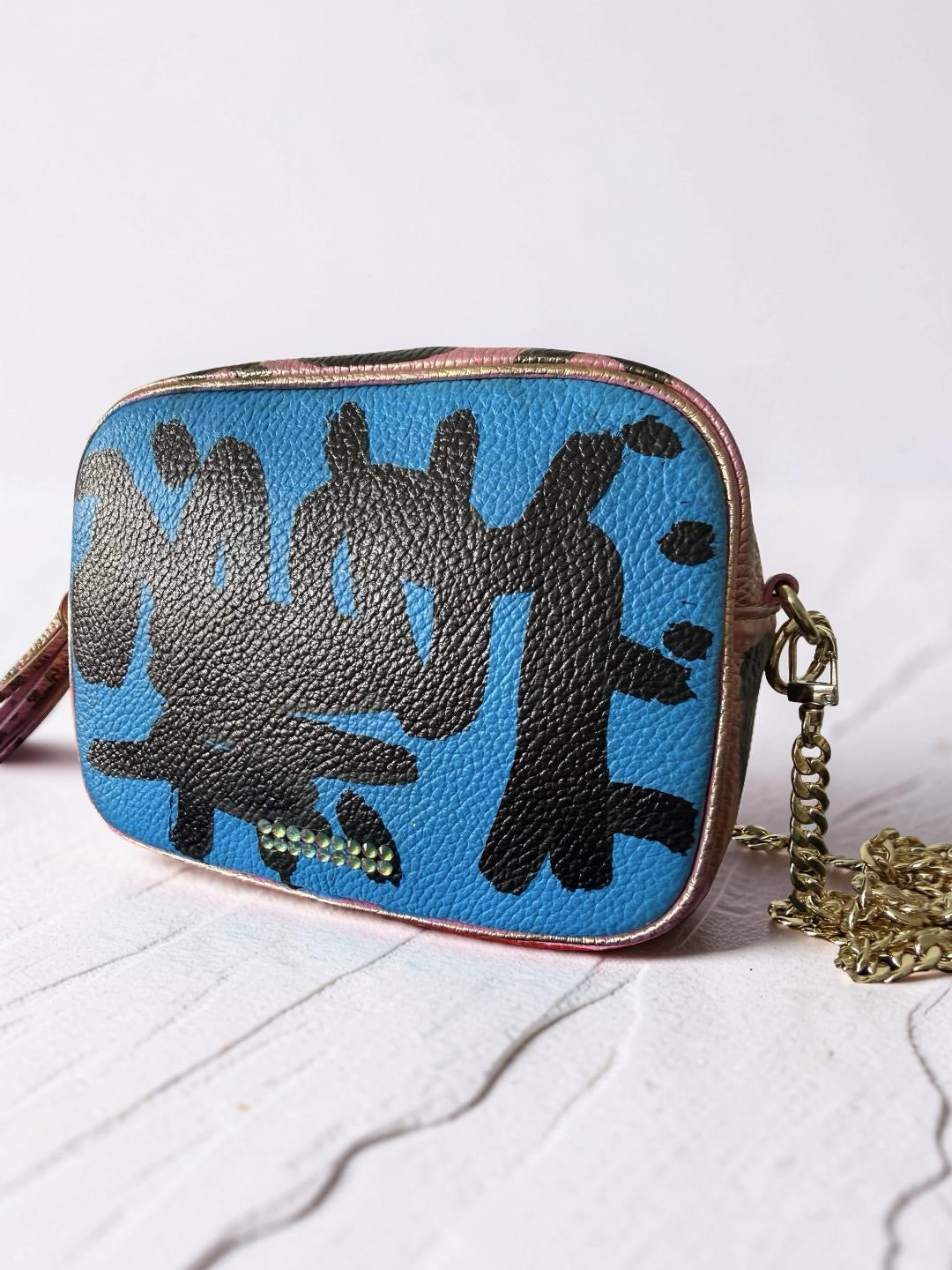 Leather Crossbody - Graffiti Love