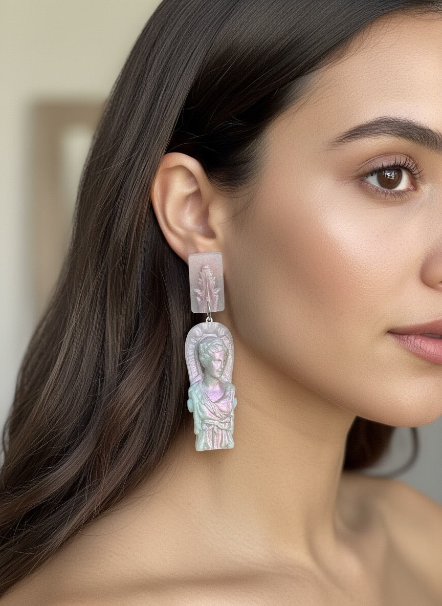 The Ethereal Goddess Earring in Dream Blue
