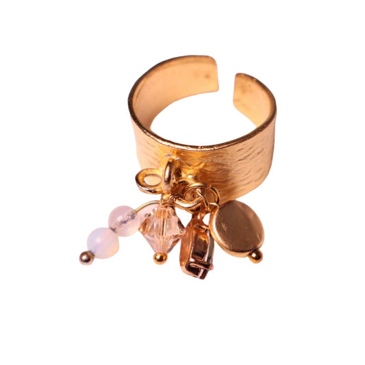 Charm Ring - Moonstone Sparkle image 0