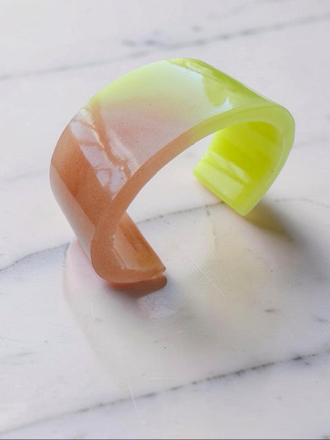 Handcrafted Resin Bracelet - Lemonade