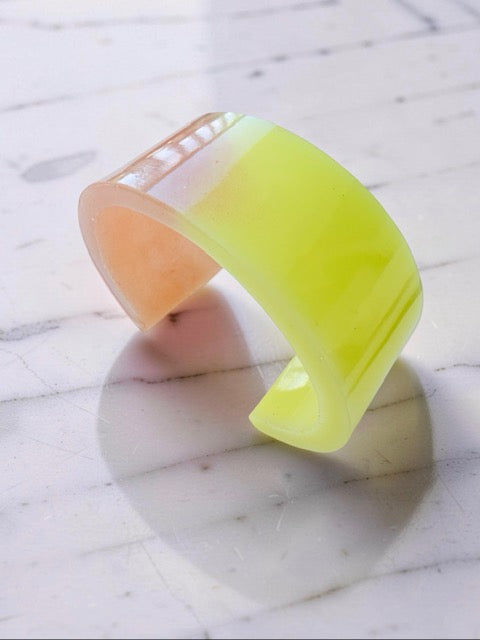 Handcrafted Resin Bracelet - Lemonade