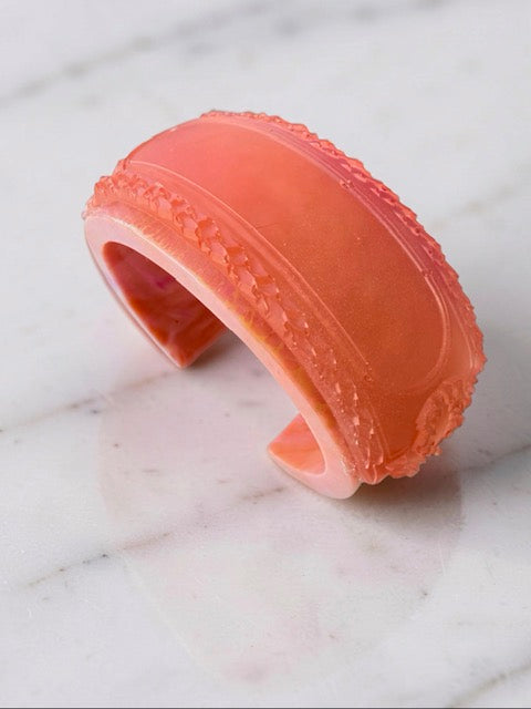 Handcrafted Resin Bracelet - Classic Peach
