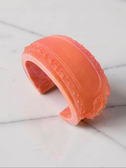 Handcrafted Resin Bracelet - Classic Peach