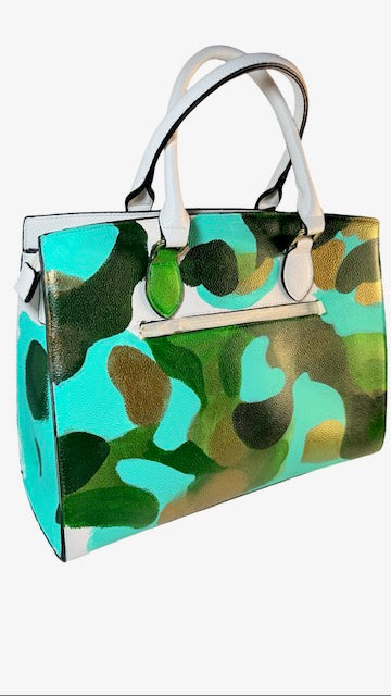 Camo Camilla - Camo Vegan Leather Satchel