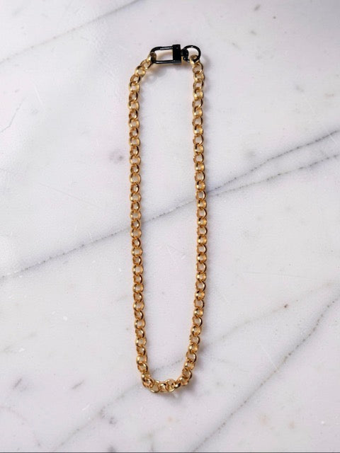 Rolo Stackable Necklace  - 16" Necklace - Black